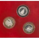 Medallas norteamericanas tema ferrocarril plata 