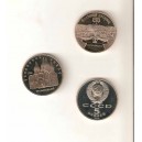 RUSIA 2 monedas diferentes de 5 Rublos 1990 PROOF
