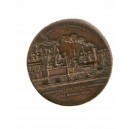 Medalla Inaguración Primer Ferrocarril Barcelona-Mataró  1848 MBC Leves golpecitos cobre 52 mm.  