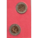 ANDORRA  2 monedas de 2 diners 1985