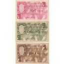 POBLA DE SEGUR 20 Cts. , 50 Cts. i 1 Pta. 1937