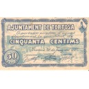 TORTOSA 50 Cts. Juny 1937