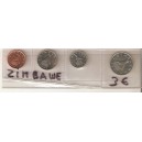 ZIMBAWE tira de 4 monedas SC