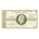 FRANCIA 1000 francos Gobierno provisional ND 1944 circulado