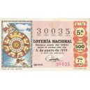 Lotería Nacional año 1970 Completo