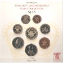 Reino Unido Set Royal Mint 1986