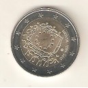 LITUANIA 2 € 2015 Bandera europea