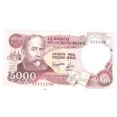 COLOMBIA 5000 pesos 1992