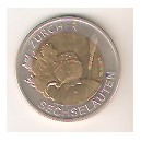 SUIZA 5 frcs. 2001 bimetálica