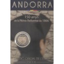 ANDORRA 2 € 2016 150 anys Nova Reforma 1866