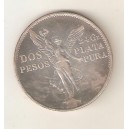 MEJICO 2 pesos Centenario plata