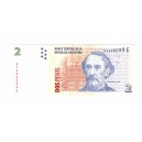 ARGENTINA  2 pesos Mitre 