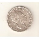 AUSTRIA 1 Florin 1877 plata