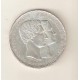 BELGICA 5 Frcs. 1853 Boda plata