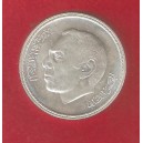 MARRUECOS 50 Dirhams 1976 plata