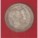 AUSTRIA 2 Florines 1879 plata