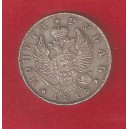 RUSIA 1 Rublo 1818 Alejandro I º St. Petesburgo plata