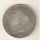 GRAN BRETAÑA Jorge IV 1 Corona 1821 plata