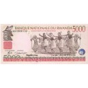 RUANDA 5000 francos 1998