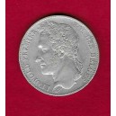 BELGICA 5 Frcs. 1849 Leopoldo I plata