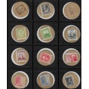 Lote 12 Cartones moneda República española diferentes
