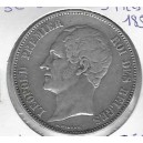 BELGICA 5 FRCS. 1850 plata