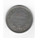 URUGUAY 50 Cts. 1877 plata