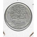 EGIPTO 2 Piastras 1917 plata SC