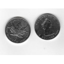 CANADA 1 Onza 1989 plata