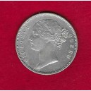 INDIA BRITANICA 1 Rupia 1840 plata