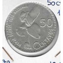 GUATEMALA 50 Ctvos. 1962 plata