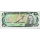 REPUBLICA DOMINICANA 10 Pesos Especimen