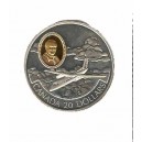 CANADA 20 dolares 1996 plata 